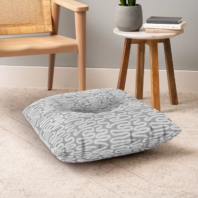 Holli Zollinger Ceres Ani Grey Square Floor Pillow - Deny Designs 5 Holli Zollinger Ceres Ani Grey Square Floor Pillow - Deny Designs - Image 3