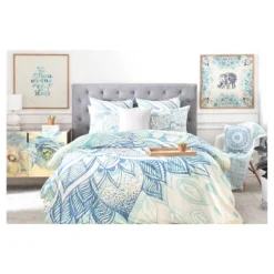 Blue/Mandala Rosebudstudio Mandala Throw Pillow (20"x20") - Deny Designs