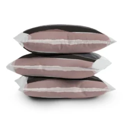 16"x16" Mareike Boehmer Striped Square Throw Pillow Gray - Deny Designs -Deny Designs GUEST 93b8c44e 17e3 4909 9be2 11fa82b358be