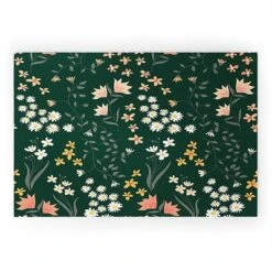 Emanuela Carratoni Meadow Flowers Theme Looped Vinyl Welcome Mat - Society6 -Deny Designs GUEST 93d2ae89 46fd 4fa9 b45c 226f77dfba7c