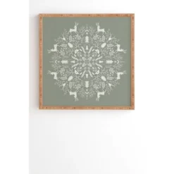 Pimlada Phuapradit Winter Forest Bamboo Framed Wall Art - Deny Designs -Deny Designs GUEST 93fdabca c683 44a8 b283 44c4dd219430
