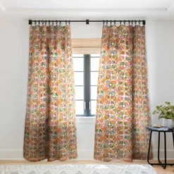 Evamatise Abstract Flowers Summer Holiday Single Panel Sheer Window Curtain - Deny Designs -Deny Designs GUEST 96a181a2 50eb 46c0 a0d2 85fd6a64623b