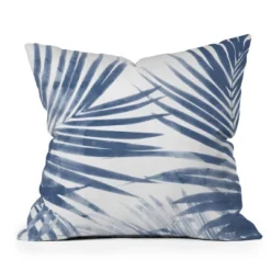 Emanuela Carratoni Serenity Palms Square Throw Pillow Blue - Deny Designs -Deny Designs GUEST 97829c09 0b04 4c90 8fd2 672687a4c3cb