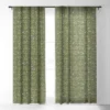 Wagner Campelo CONVESCOTE Green Single Panel Sheer Window Curtain - Deny Designs -Deny Designs GUEST 9859cfb7 19e1 41b2 a24c ca2ef1f47602