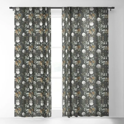 Iveta Abolina Helaine Night Single Panel Sheer Window Curtain - Deny Designs 3 Iveta Abolina Helaine Night Single Panel Sheer Window Curtain - Deny Designs