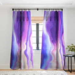 Marta Barragan Camarasa Lilac Luminous Strokes Single Panel Sheer Window Curtain - Deny Designs -Deny Designs GUEST 9ae11ee1 b7fa 46e4 9e4f 25f4dd66de94