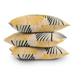 Mirimo Two Palm Leaves Outdoor Throw Pillow Yellow/Cream - Deny Designs -Deny Designs GUEST 9b6ac8e0 e25b 498e bb56 34bce5baa986