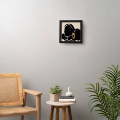 Domonique Brown Black Hair No. 4 Framed Wall Art Black - Deny Designs -Deny Designs GUEST 9cb06d60 fb16 4a2e 99a9 5136d75bf930