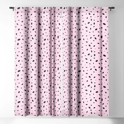 Emanuela Carratoni Bubble Pattern On Pink Single Panel Sheer Window Curtain - Deny Designs 4 Emanuela Carratoni Bubble Pattern On Pink Single Panel Sheer Window Curtain - Deny Designs - Image 2