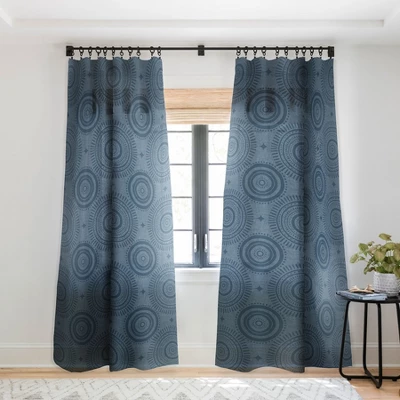 Little Arrow Design Co Boho Sun And Stars Dark Blue Single Panel Sheer Window Curtain - Deny Designs 8 Little Arrow Design Co Boho Sun And Stars Dark Blue Single Panel Sheer Window Curtain - Deny Designs - Image 6