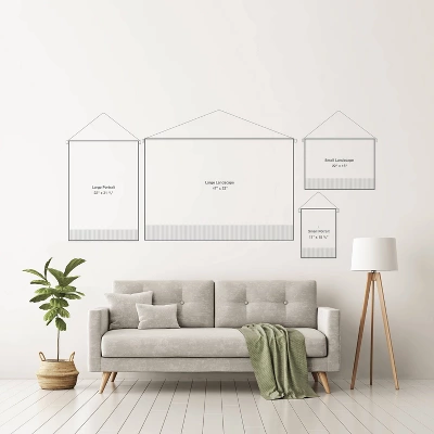 Schatzi Brown Mila Stripe Multi Wall Hanging Portrait Pink - Deny Designs 5 Schatzi Brown Mila Stripe Multi Wall Hanging Portrait Pink - Deny Designs - Image 3