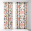Alison Janssen Tropical Coral Floral Single Panel Sheer Window Curtain - Deny Designs -Deny Designs GUEST a2dae942 8bb5 4091 bc0e a3c8a853d26d