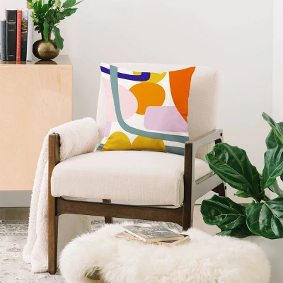 16"x16" Lane And Lucia Rainbow Collage Square Throw Pillow Green - Deny Designs 3 16"x16" Lane And Lucia Rainbow Collage Square Throw Pillow Green - Deny Designs