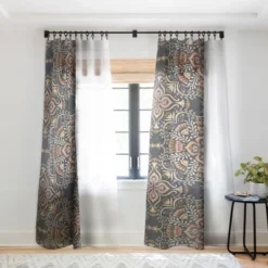 Pimlada Phuapradit Kaasni Gray Single Panel Sheer Window Curtain - Deny Designs -Deny Designs GUEST a5e9c250 7a2d 476b a747 bf4103980f60