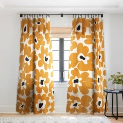 Miho Spring Summer Garden Single Panel Sheer Window Curtain - Deny Designs -Deny Designs GUEST a94f6b54 6d76 4ba3 959f b5574102dec1