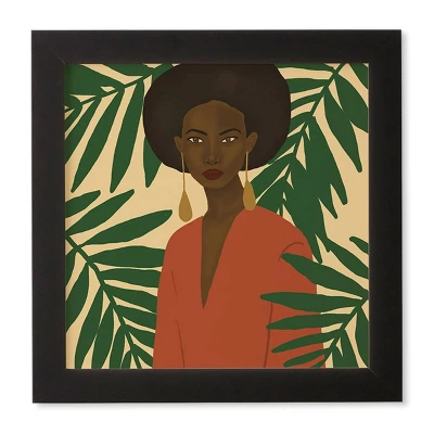 Nawaalillustrations No.kita Framed Wall Art Black - Deny Designs 5 Nawaalillustrations No.kita Framed Wall Art Black - Deny Designs - Image 3