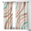 Emanuela Carratoni Double Retro Rainbows Single Panel Room Darkening Window Curtain 120" X 50" - Deny Designs -Deny Designs GUEST ad0a12f9 68cb 408f af41 ca1d6ecea017