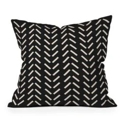 Nick Quintero Herringbone Square Throw Pillow Black/White - Deny Designs 9 Nick Quintero Herringbone Square Throw Pillow Black/White - Deny Designs -Deny Designs GUEST b095d486 ba8f 4064 925c 359a30203e7b