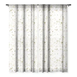 Nature Magick Metallic Gold Terrazzo Sparkle Single Panel Sheer Window Curtain - Deny Designs -Deny Designs GUEST b1bcc91e 8982 4fc0 9ad1 85c51935bff4