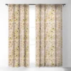 Urban Wild Studio Black Coffee Morning Tan Single Panel Sheer Window Curtain - Deny Designs -Deny Designs GUEST b348439e 9f61 4f63 bbd5 6359b9d310cc