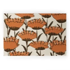 Alisa Galitsyna Red Hand Drawn Poppies Welcome Mat - Society6 -Deny Designs GUEST b35c062c c54b 4838 9d0e e8abf5997e29