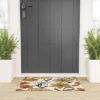 Emanuela Carratoni Spring Floral Mood Looped Vinyl Welcome Mat - Society6