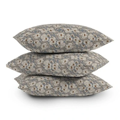 Holli Zollinger Indra Poppy Outdoor Throw Pillow Denim Gray - Deny Designs 4 Holli Zollinger Indra Poppy Outdoor Throw Pillow Denim Gray - Deny Designs - Image 2