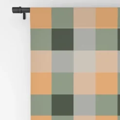 Miho Retro Color Illusion 84" X 50" Single Panel Blackout Window Curtain - Deny Designs -Deny Designs GUEST b542cd80 1b61 4740 a822 f2fbba7b49c1