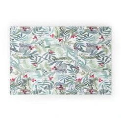 Dash And Ash Ferns And Holly Looped Vinyl Welcome Mat - Society6 -Deny Designs GUEST b6e8655b 7a7b 4632 b909 83c90d5798cd