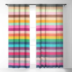 Garima Dhawan Explore Single Panel Sheer Window Curtain - Deny Designs