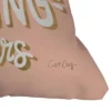 Cat Coquillette We Rise By Lifting Others Outdoor Throw Pillow Blush/Gold - Deny Designs -Deny Designs GUEST b890b10c baa5 4d0c a2dd cc0ed8dd5ced