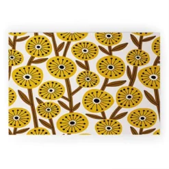 Alisa Galitsyna Mid Century Garden Looped Vinyl Welcome Mat - Society6 -Deny Designs GUEST b8c72d9e 7011 4009 80bf 96c23971f2b9