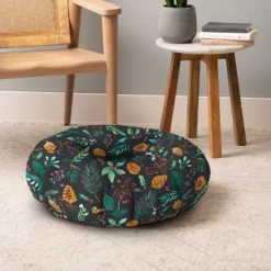 Ninola Design Christmas Botanical Charcoal Round Floor Pillow - Deny Designs 7 Ninola Design Christmas Botanical Charcoal Round Floor Pillow - Deny Designs -Deny Designs GUEST b8d0fd07 bba6 4fd9 b8f9 b361034f3d2b