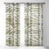 Ninola Design Japandi Minimal Marker Beige Single Panel Sheer Window Curtain - Deny Designs -Deny Designs GUEST bb490374 0f63 4fd5 8f43 5e750244ec9d