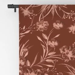 Gabriela Fuente Holiday Floral 50" X 84" Single Panel Room Darkening Window Curtain - Deny Designs -Deny Designs GUEST bc19650a f8e3 4d82 b849 70c416ee3468