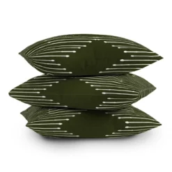 Summer Sun Home Art Geo Square Throw Pillow Green - Deny Designs -Deny Designs GUEST bcac6953 eabd 41ba 8bc3 4fa98d140e3c