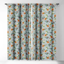 Ninola Design Citrus Fruits Summer Blue 84" X 50" Single Panel Room Darkening Window Curtain - Deny Designs 6 Ninola Design Citrus Fruits Summer Blue 84" X 50" Single Panel Room Darkening Window Curtain - Deny Designs -Deny Designs GUEST bd3f3ca6 5d4c 4976 a0de 6c0f26e415de