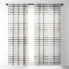 Holli Zollinger LINEN STRIPE RUSTIC Single Panel Sheer Window Curtain - Deny Designs -Deny Designs GUEST bf014877 bbf3 4d19 b642 69c283317175