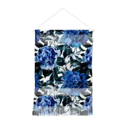 Marta Barragan Camarasa Indigo Floral Wall Hanging Portrait Blue - Deny Designs -Deny Designs GUEST c016dffb 87b4 4612 857e abe047aaf143