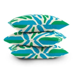 16"x16" Chuck Gonzales Coral Square Throw Pillow Green - Deny Designs -Deny Designs GUEST c2586f9c 6e65 4516 929b 9922a1cb0faa