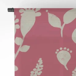 Viviana Gonzalez Floral Magenta Vibes Single Panel Sheer Window Curtain - Deny Designs -Deny Designs GUEST c2a9eaa6 5281 4373 9ca4 2e80202fa3ac