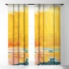Lunetricotee Sunny Landscape Single Panel Sheer Window Curtain - Deny Designs -Deny Designs GUEST c692c4d8 4726 4c2c 809b 0b7793e925fc