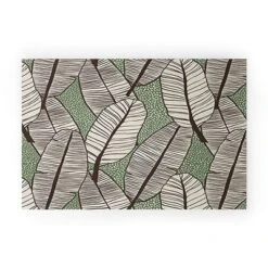 Alisa Galitsyna Tropical Banana Leaves Pattern Welcome Mat - Society6 -Deny Designs GUEST c7f22767 8b29 4f56 9c31 b357722a8ee1