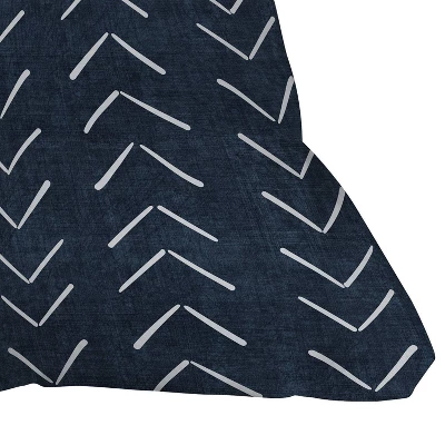 16"x16" Becky Bailey Mud Cloth Big Arrows Square Throw Pillow Navy - Deny Designs 4 16"x16" Becky Bailey Mud Cloth Big Arrows Square Throw Pillow Navy - Deny Designs - Image 2
