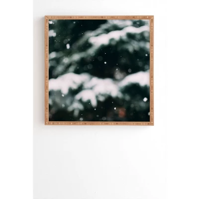 Chelsea Victoria Winter Abstract Bamboo Framed Wall Art - Deny Designs 5 Chelsea Victoria Winter Abstract Bamboo Framed Wall Art - Deny Designs - Image 3