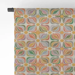 Evamatise Abstract Flowers Summer Holiday Single Panel Sheer Window Curtain - Deny Designs -Deny Designs GUEST d2e9cd02 eb1a 413e bf96 d6b2f3c6763f