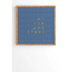 Orara Studio My Sun And Stars Bamboo Framed Wall Art - Deny Designs -Deny Designs GUEST d394a536 47b7 4a7a 8851 87fe27a1bce8
