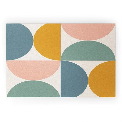 Colour Poems Bold Minimalism XXII Looped Vinyl Welcome Mat - Society6 7 Colour Poems Bold Minimalism XXII Looped Vinyl Welcome Mat - Society6 - Image 5