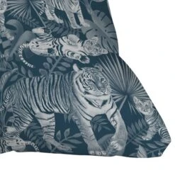 Julia Madoka Family Of Tigers Outdoor Throw Pillow Blue - Deny Designs -Deny Designs GUEST d7d47c9f 1571 4c4d 99ae 48995b03c526