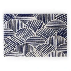 Alisa Galitsyna Navy Blue Striped Pattern Welcome Mat - Society6 -Deny Designs GUEST d868c921 b238 4bfc be8b 78bad8b65150